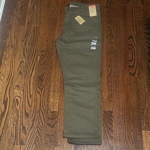 Levi's 511 Slim Khaki Green Trousers